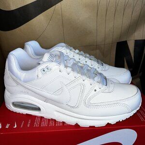 NEW Nike Air Max Command Leather Triple White 749760-102 Men's Size 8